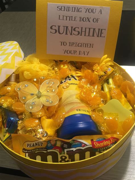 We did not find results for: Sunshine Box Send someone a box of sunshine full of all ...
