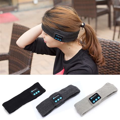 Wireless Bluetooth Headphone Sleep Headband Hat Soft Warm Sports