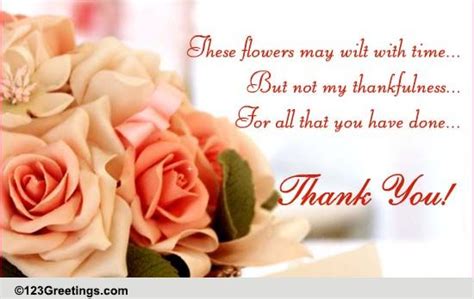 Thank You From The Core Of My Heart Free Flowers ECards Greetings