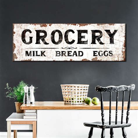 Vintage Grocery Sign Wall Art Photography
