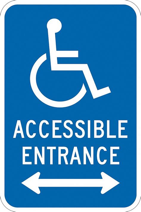 Lyle Ada Handicapped Parking Sign Sign Legend Accessible Entrance With