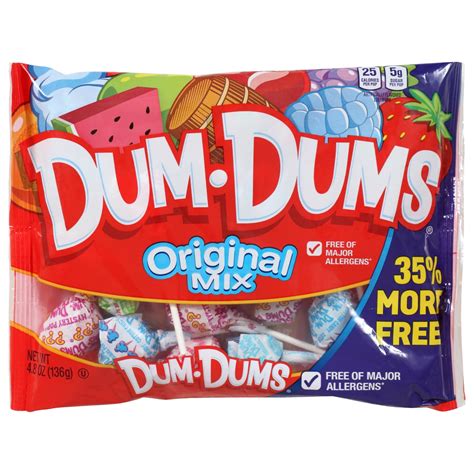 Bulk Dum Dums Original Lollipops 48 Oz Bonus Bags Dollar Tree