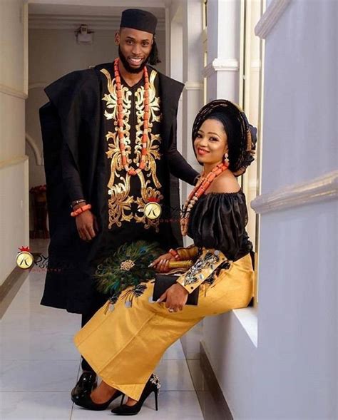 Complete Yoruba Traditional Wedding Attire In Aso Oke Etsy In 2021 Traditional Wedding