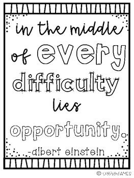 Positive Quotes Coloring Pages by CairoJames | Teachers Pay Teachers