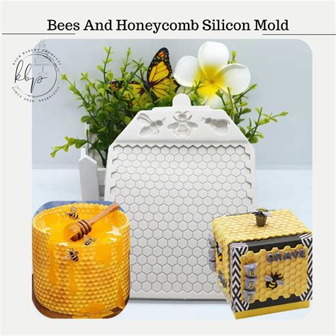 Bees And Honeycomb Silicon Mold Kaur Bakery Products