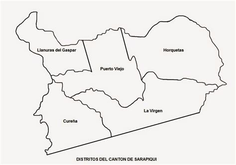 Mapas De Sarapiqui Canton N° 10 De Heredia