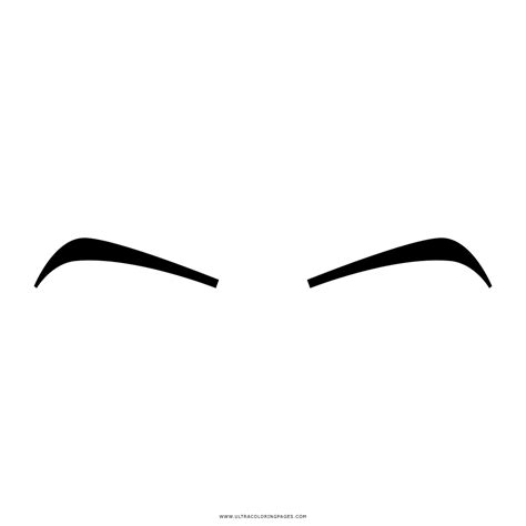Eyebrow clipart coloring page, Eyebrow coloring page ...