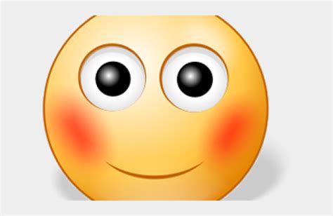 Blush Emoji Reaction Smile Emoticon Shy Icon Images