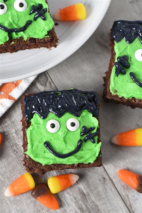 Frankenstein Halloween Brownies Are The Cutest Halloween Snacks Quick