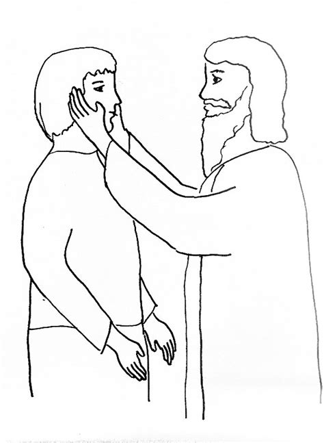Jesus Heals The Blind Man Coloring Page Coloring Pages The Best Porn Website