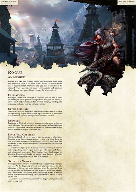 Pin on D&D Classes: Rogues