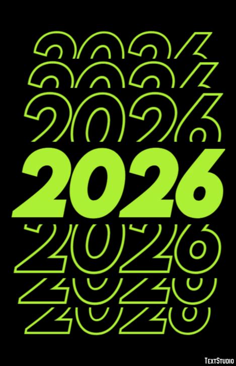 2026 Text Effect And Logo Design Number Textstudio