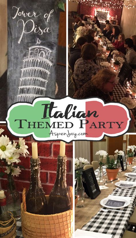 Its stylish nature supports the attire and the atmosphere is already commonly associated with many formal events. Italian Themed Dinner Party - Relief Society Birthday ...
