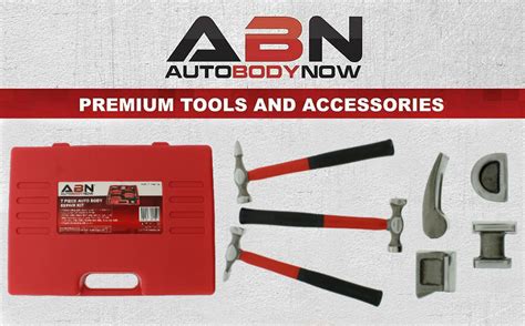 Abn Auto Body Shaping And Forming Repair 7 Piece Kit Fender Roller