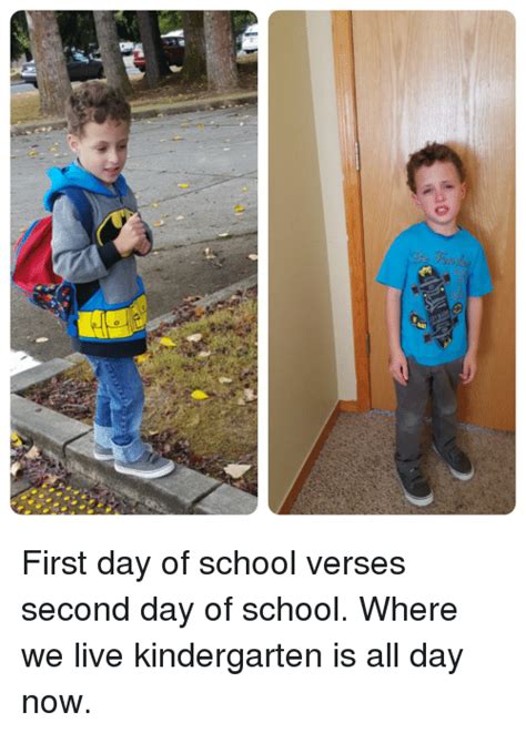 73 J First Day Of School Verses Second Day Of School Where We Live
