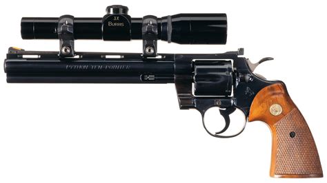 Colt Ten Pointer Python Double Action Revolver With Scope Rock Island