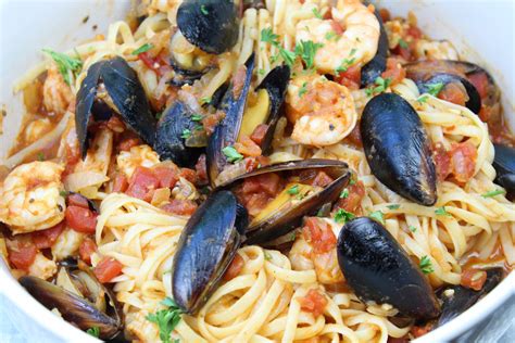 Seafood Linguini Renees Kitchen Quest