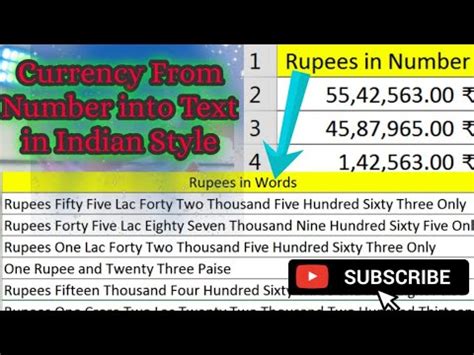 Convert Currency From Number Into Words Text In Indian Style YouTube