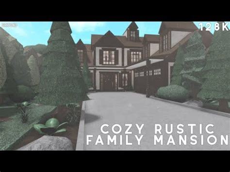bloxburg cozy rustic family mansion build youtube mansions