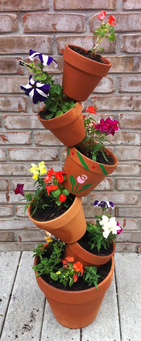 Pin By Emily Alayne Davis On For The Home Flower Pot Tower Flower