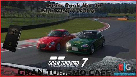 Gran Turismo Gt Cafe Menu Lightweight K Cup Ps No