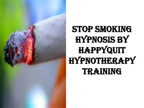 Stop Smoking Hypnosis By Happy Quit Hypnotherapy Training