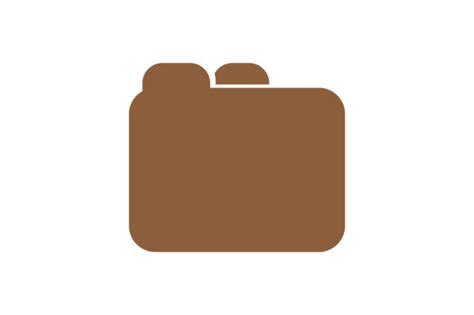 Brown Folder Icon Graphic By Zafreeloicon · Creative Fabrica