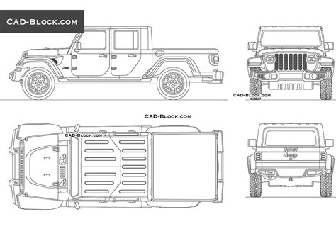 Jeep Gladiator Cad Model