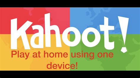 How To Play Kahoot Using Only One Device Youtube