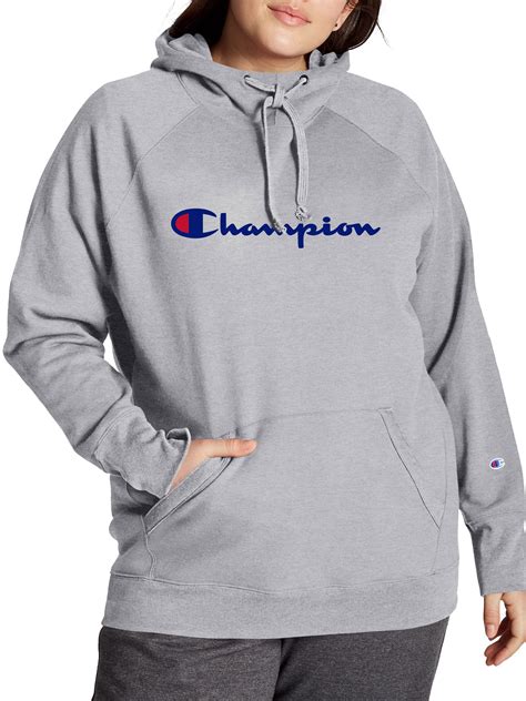 Champion Champion Womens Plus Size Powerblend Logo Graphic Hoodie