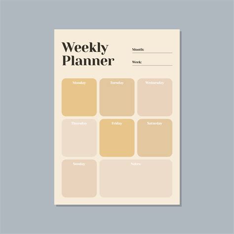 Weekly Planner Planificador Semanal Planificadores Imprimible My XXX