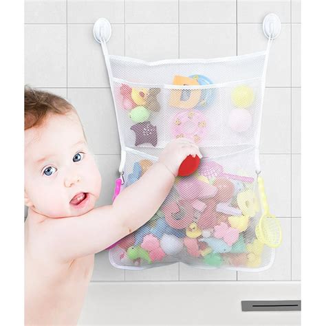 Ipow Bathtub Toy Organizer Bathroom Hanging Storage Divider Kids Baby