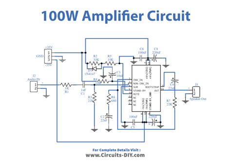 100 Watt Amplifier Circuit