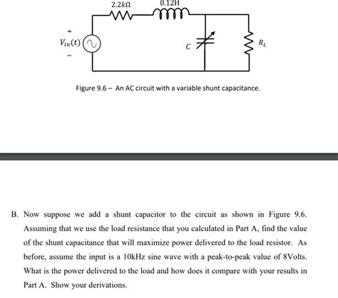 ☑ Shunt Capacitor Circuit