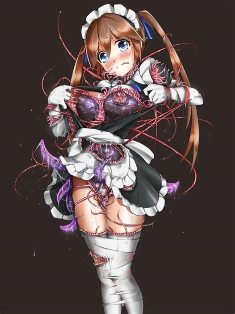 Biosuit Blush Gloves Living Clothes Long Hair Maid Tentacles Thighs Image View