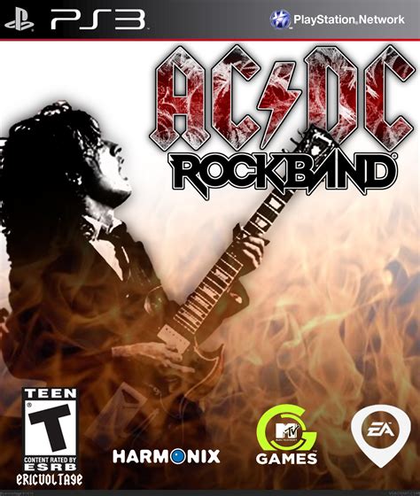 Acdc Rock Band Playstation 3 Box Art Cover By Ericvoltage