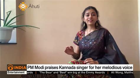 Pm Modi Praises Kannada Singer For Her Melodious Voice Dd India News Hour Youtube