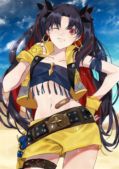 Download Ishtar From Fate Grand Order In Stunning Action Pose Wallpaper