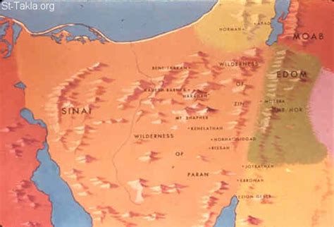 Image A Map Of The Wilderness Of Shur صورة خريطة لبرية شور