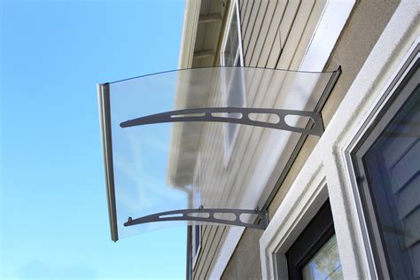 Advaning 59x35 Solid Polycarbonate Door Awning Pa Series Frosted