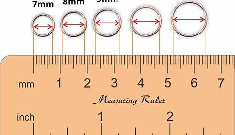 Download Nose Ring Sizes Chart - Nose Piercing PNG Image with No