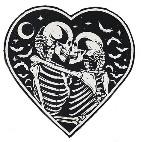Skeleton Lovers Heart Shaped Beach Towel Skeleton Art Skull Art