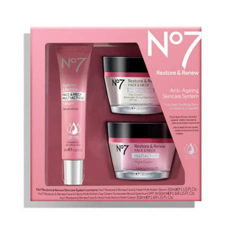 No7 Restore And Renew Face And Neck Multi Action Anti Ageing Skincare