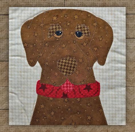 Labrador Retriever Chocolate Precut Fused Applique Kit 611355714087