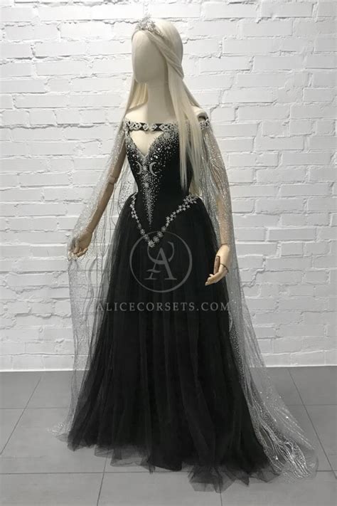 Celestial Witchy Style Starry Triple Moon Gown Alice Corsets
