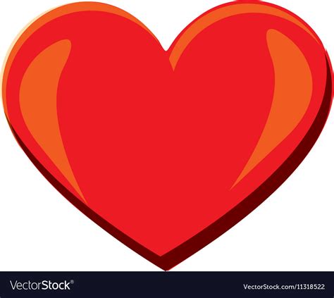 Cartoon Heart Icon Image Royalty Free Vector Image