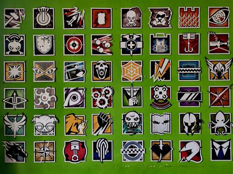 All R6 Icons Released Till Date As Wall Decorations 160cm X 110 Cm