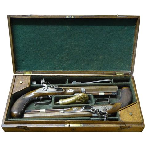 Th Century Pair Of Cased Dueling Pistols At StDibs Antique Dueling