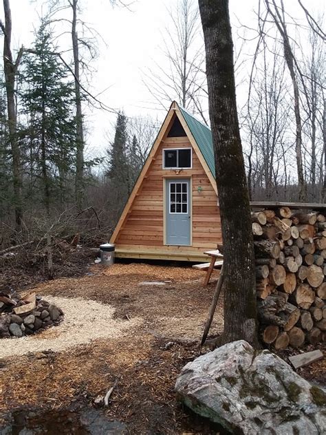 14x14 A Frame Tiny Cabin Built From One Of Lamar Alexanders Plans
