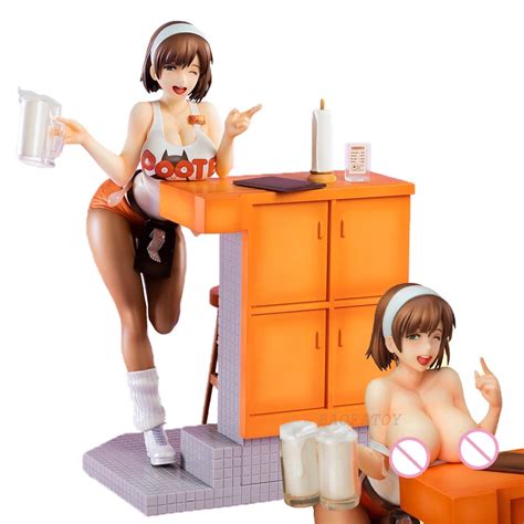 22cm native butcha u anime figure rui akasaka action figure bar girl beer girl sexy girl figure